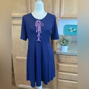 Anthropologie Maeve Dress with Lace Up Detail